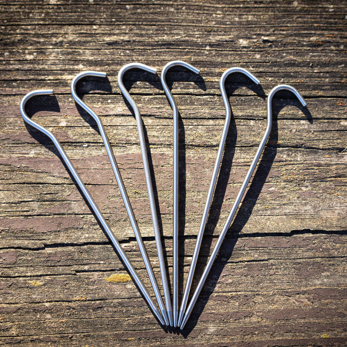 6 Pack - Titanium Shepard Hooks